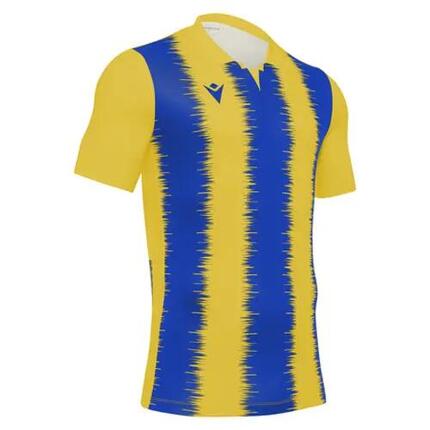 Macron Miram Maillot Manches Courtes Homme - Jaune / Royal, XL