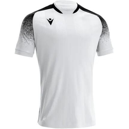 Macron Alioth Maillot Manches Courtes Hommes - Blanc, Vert - 4XL
