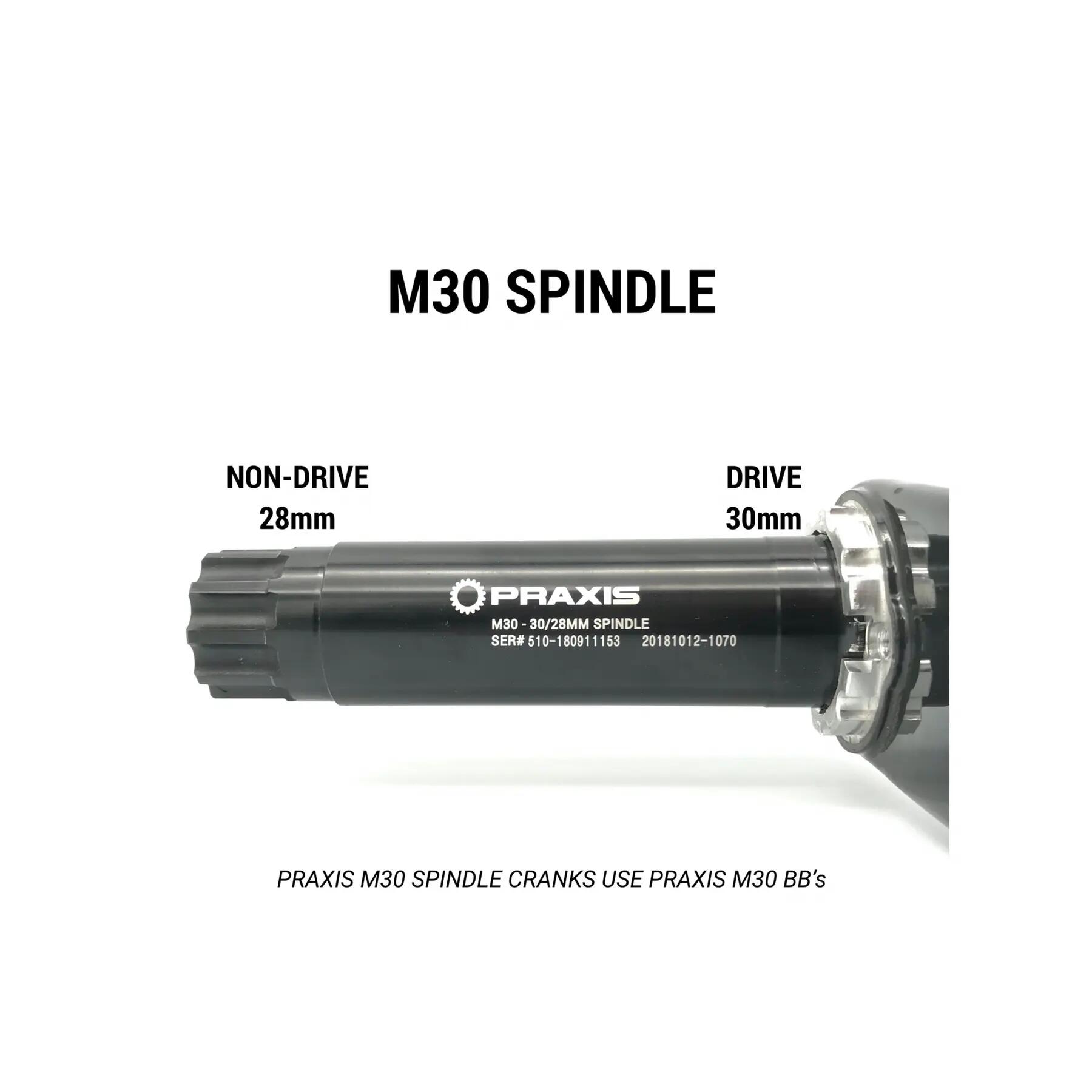 Tretlager Praxis M30 BSA BB ENG Threaded 68-73mm 4/4