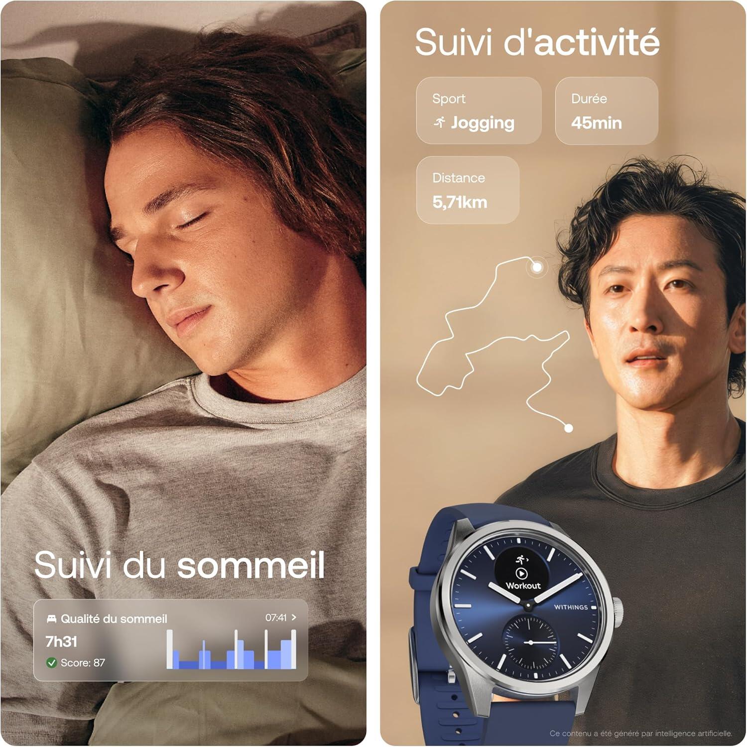 WITHINGS ScanWatch 2 - Temperatura SCO2 ECG 42mm Smartwatch Blue 5/5