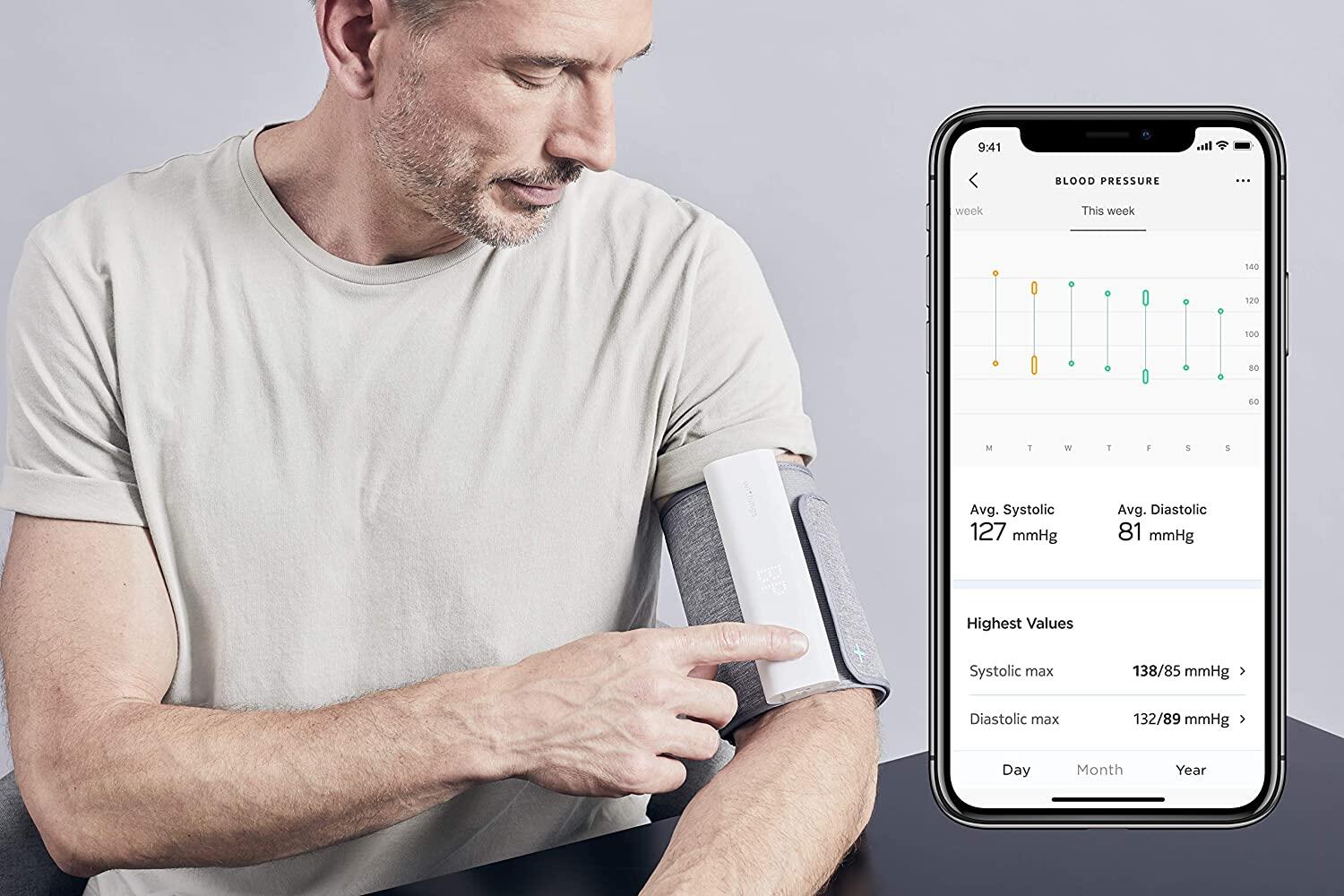 WITHINGS BPM Connect - Misuratore pressione WIFI, arteriosa, da braccio 3/7
