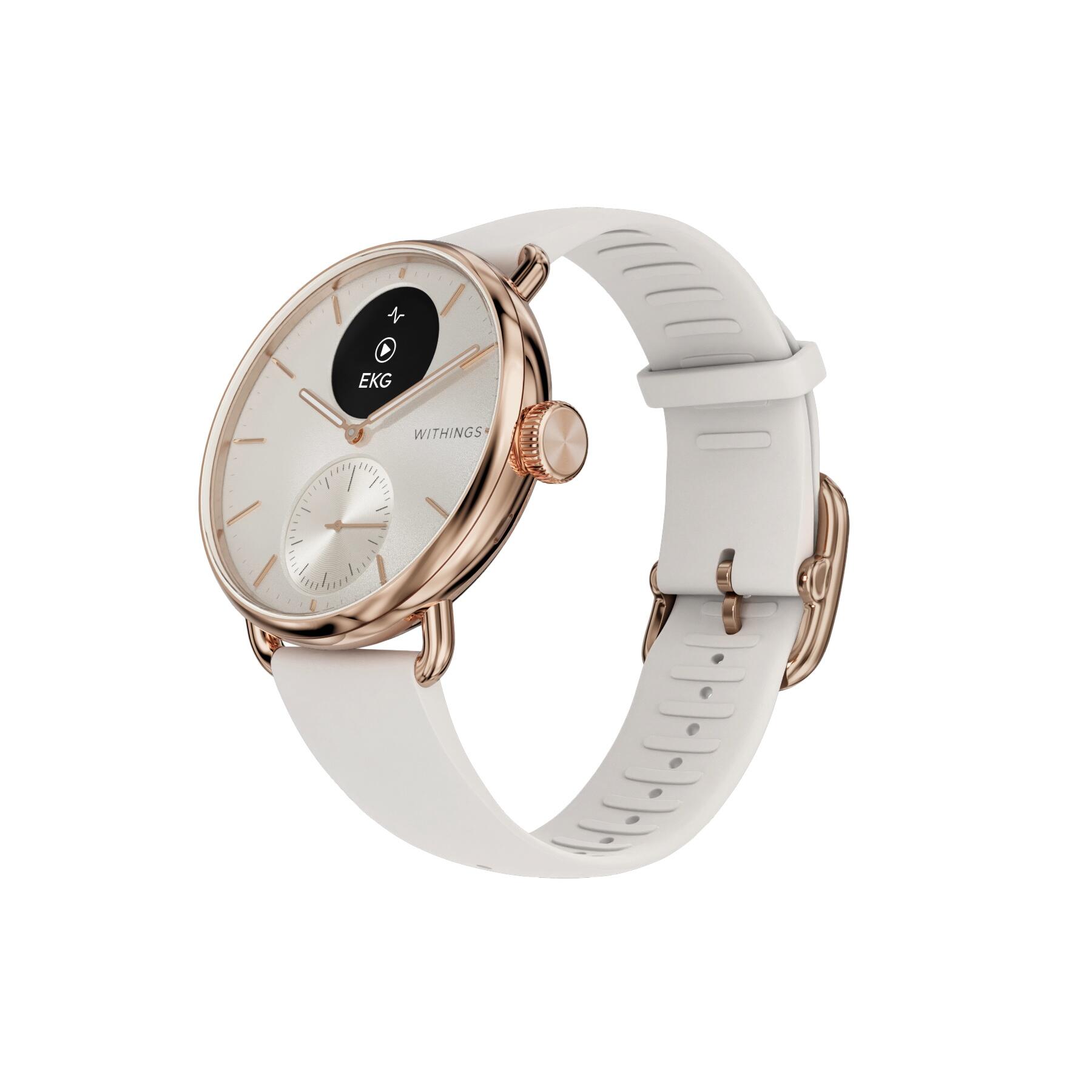 WITHINGS ScanWatch 2 - Smartwatch salute ECG SpO2 temperatura 38mm Oro Rosa 3/4