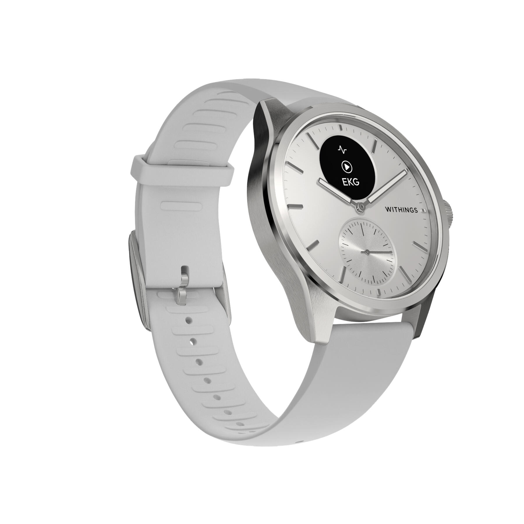 WITHINGS ScanWatch 2 - Smartwatch salute ECG SpO2 temperatura 42mm Bianco 3/4