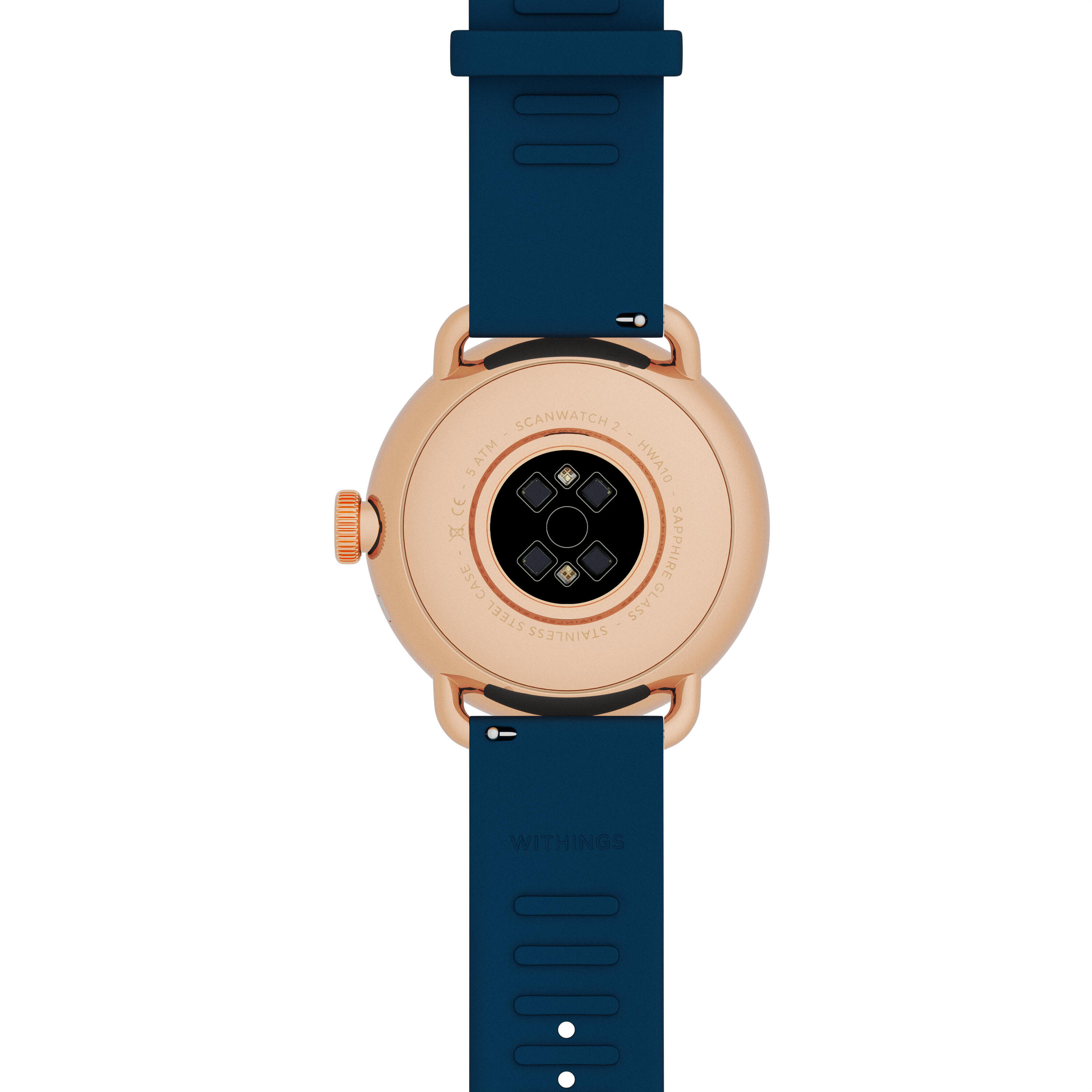 WITHINGS ScanWatch 2 - Montre connectée santé ECG SpO2 température 38mm Bleu 3/5