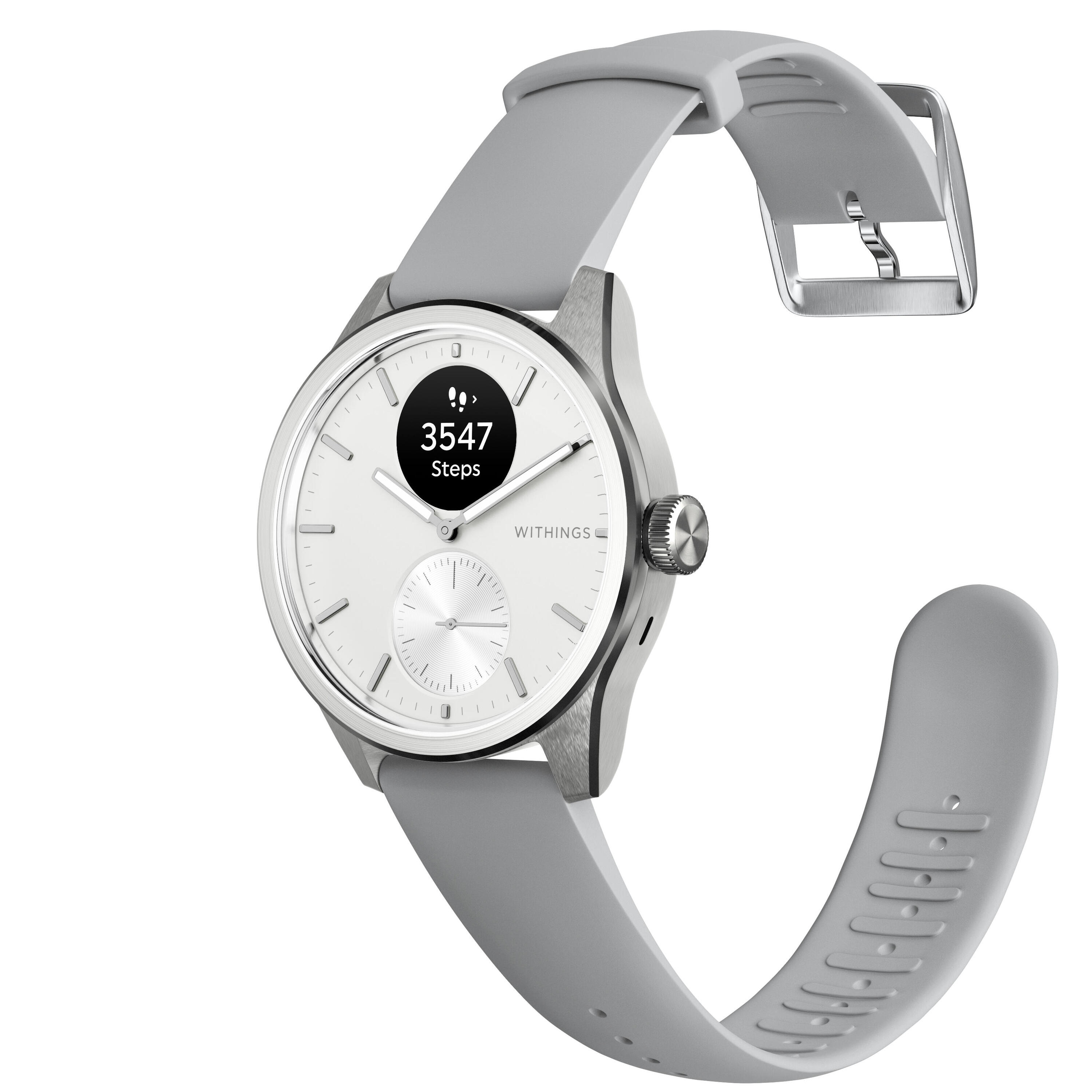 WITHINGS ScanWatch 2 - Smartwatch salute ECG SpO2 temperatura 42mm Bianco 2/4