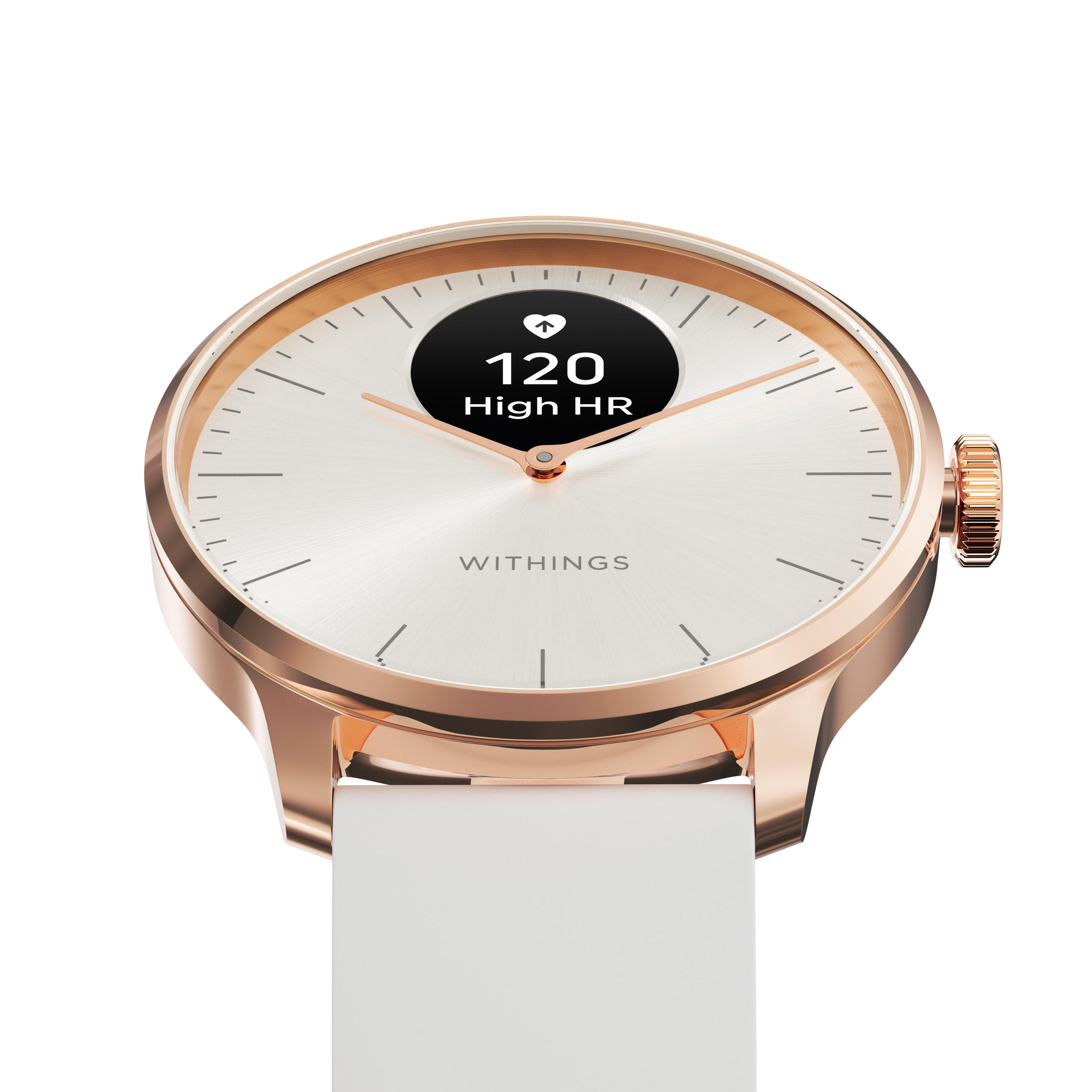 WITHINGS ScanWatch Light - Smartwatch salute cardiovascolare, 37mm Oro Rosa 2/7