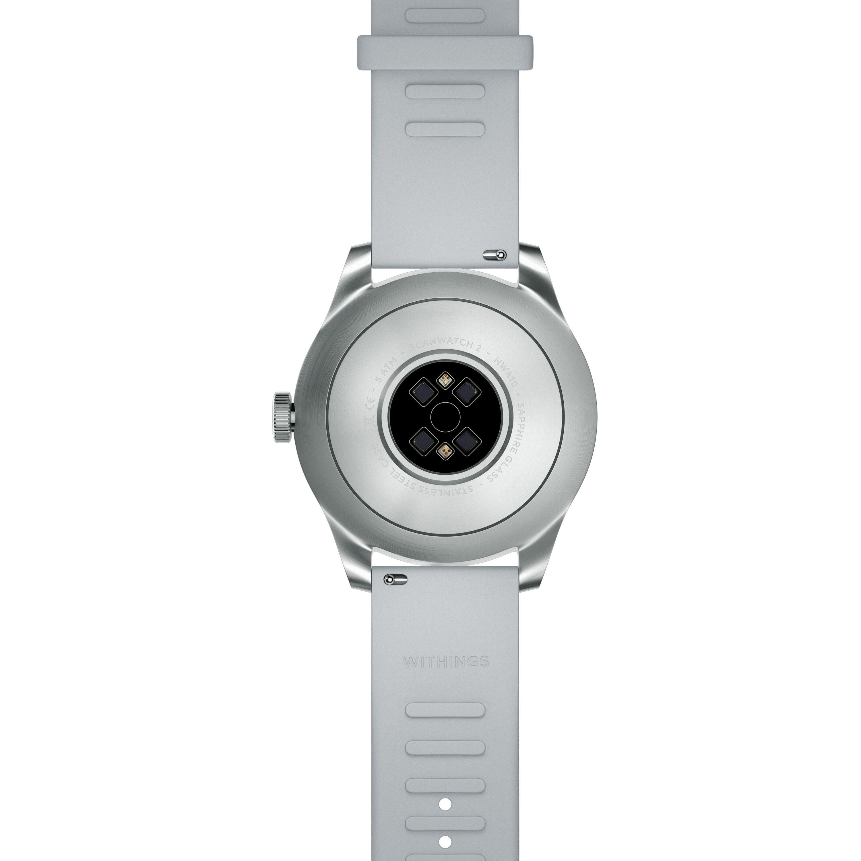 WITHINGS ScanWatch 2 - Smartwatch salute ECG SpO2 temperatura 42mm Bianco 4/4