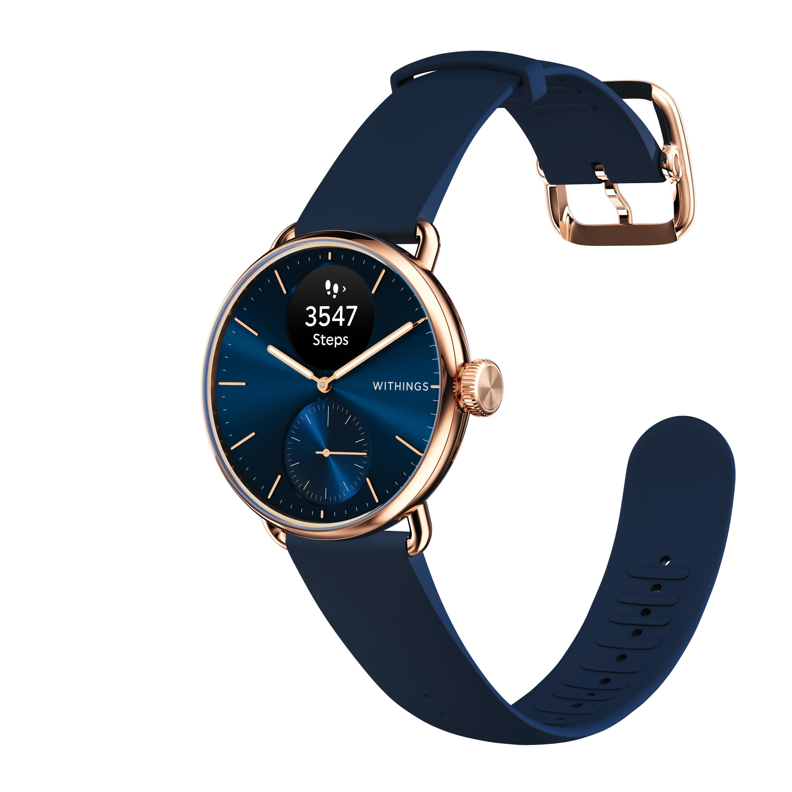 WITHINGS ScanWatch 2 - Montre connectée santé ECG SpO2 température 38mm Bleu 2/5