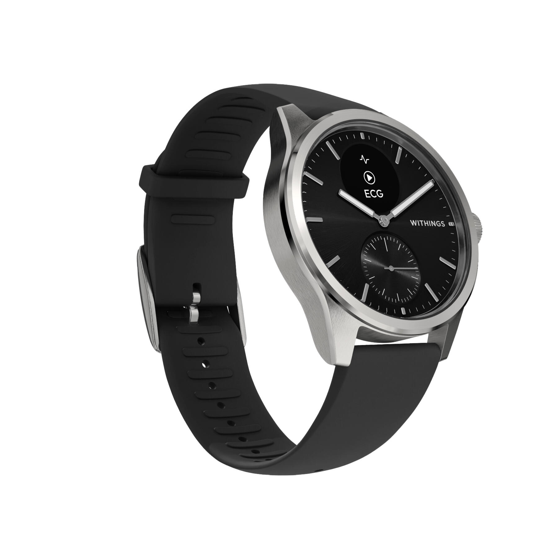 WITHINGS ScanWatch 2 - Smartwatch salute ECG SpO2 temperatura 42mm Nero 4/5