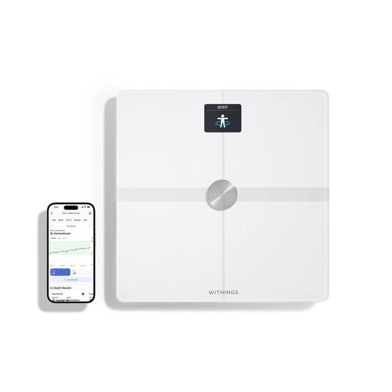 Cantar Wi-Fi pentru compozitie corporala avansata Withings Body Smart, Alb