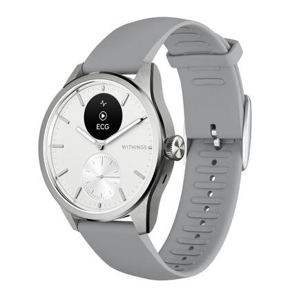 WITHINGS ScanWatch 2 - Montre connectée santé ECG SpO2 température 42mm Blanc