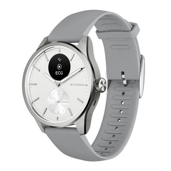 WITHINGS ScanWatch 2 - Montre connectée santé ECG SpO2 température 42mm Blanc