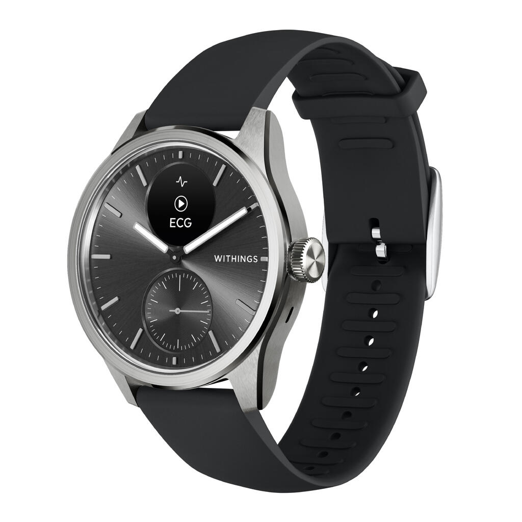 WITHINGS ScanWatch 2 - Hybrid Smartwatch, ECG SpO2 Temperature, 42mm Black