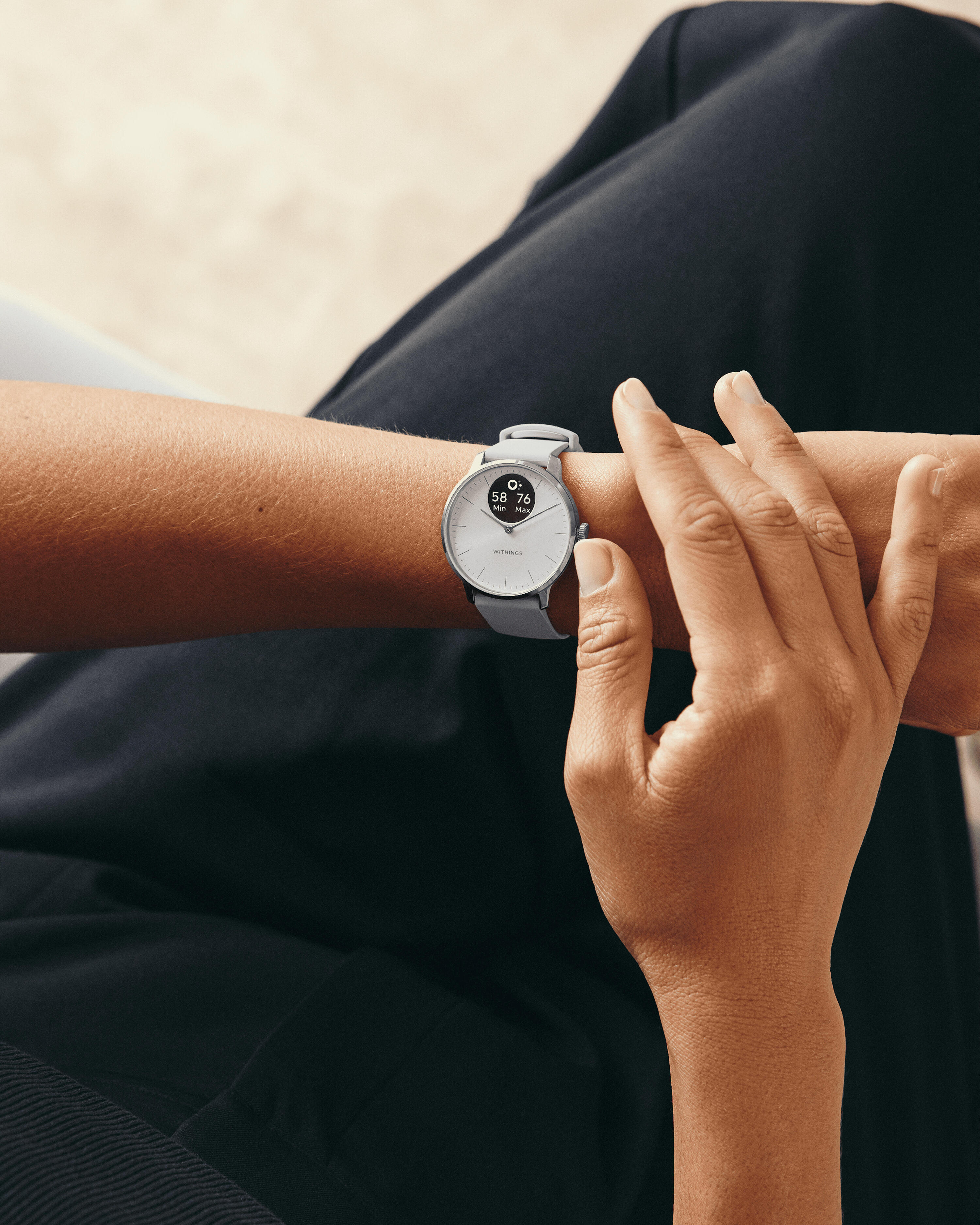 WITHINGS ScanWatch Light - Orologio connesso per salute cardiovascolare, 37mm 5/6
