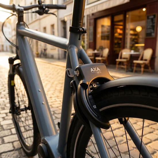 AXA Rahmenschloss Ren 2 Retractable schwarz, Schlüssel abziehbar