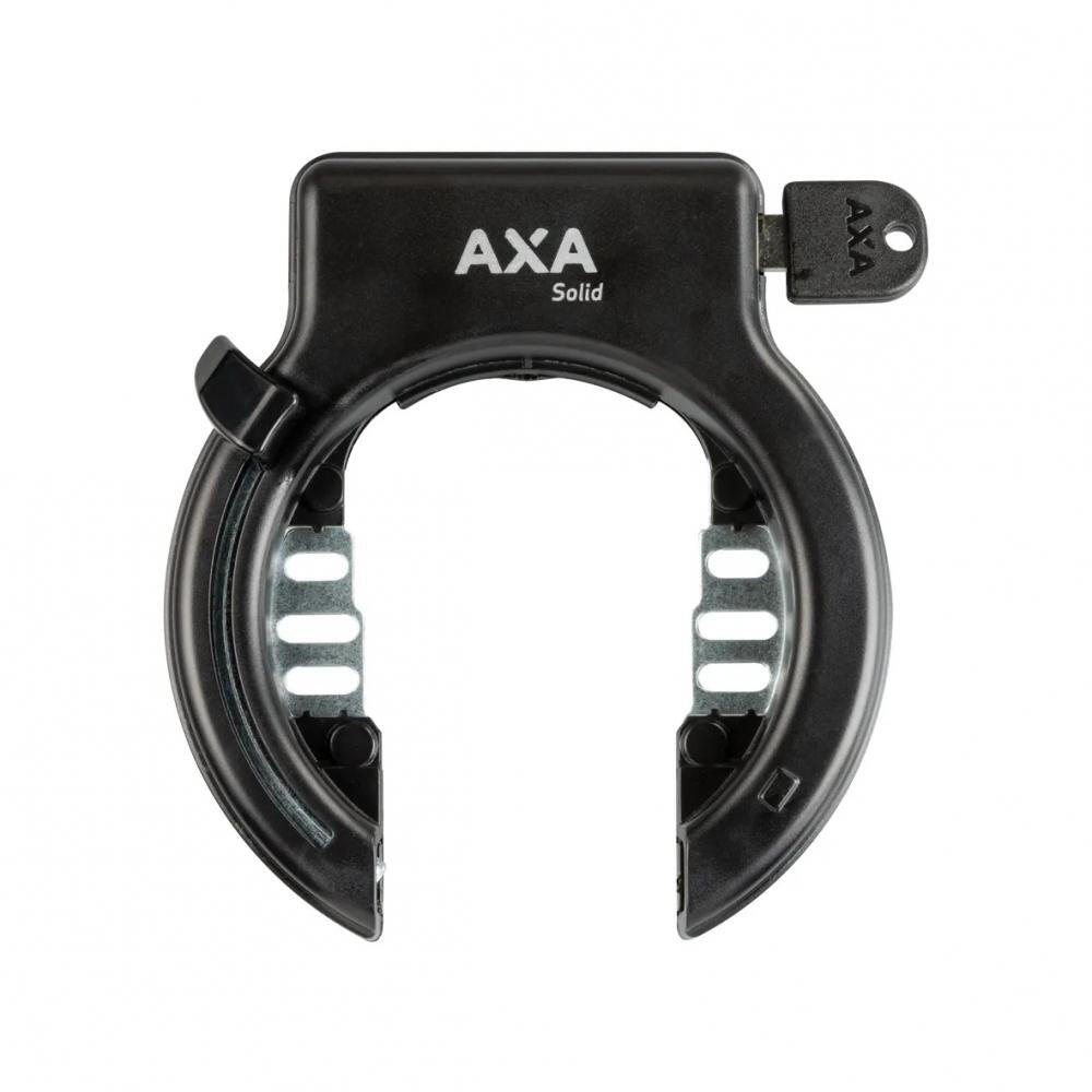 AXA Rahmenschloss Solid Retractable schwarz, Schlüssel abziehbar 1/3