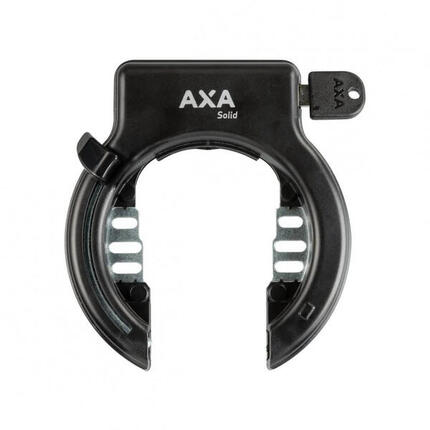 AXA Rahmenschloss Solid Retractable schwarz, Schlüssel abziehbar