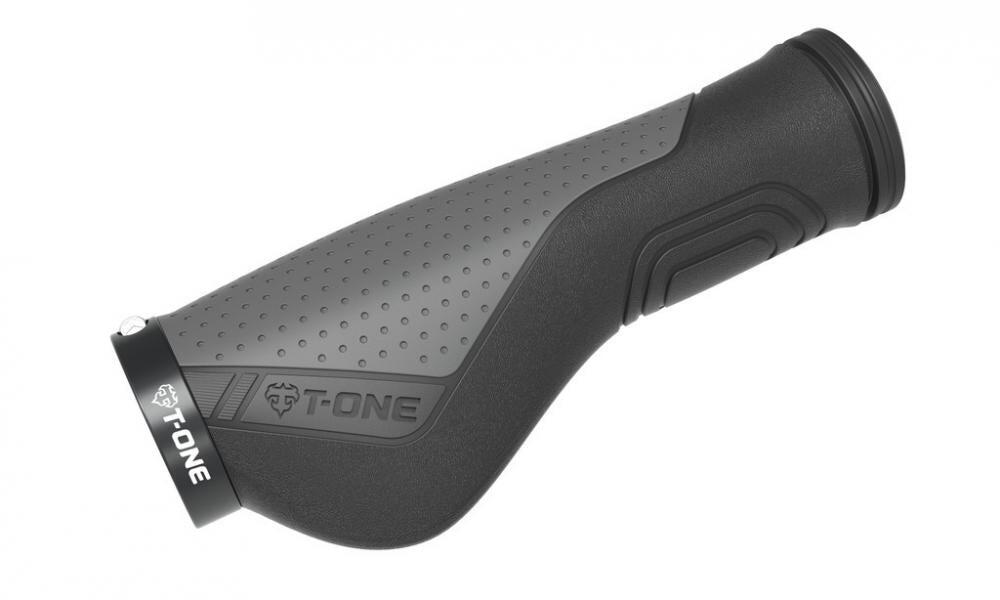 T-One Griffe Ripple Ergo schwarz/grau 130mm 1x Schraubensicherung 1/3