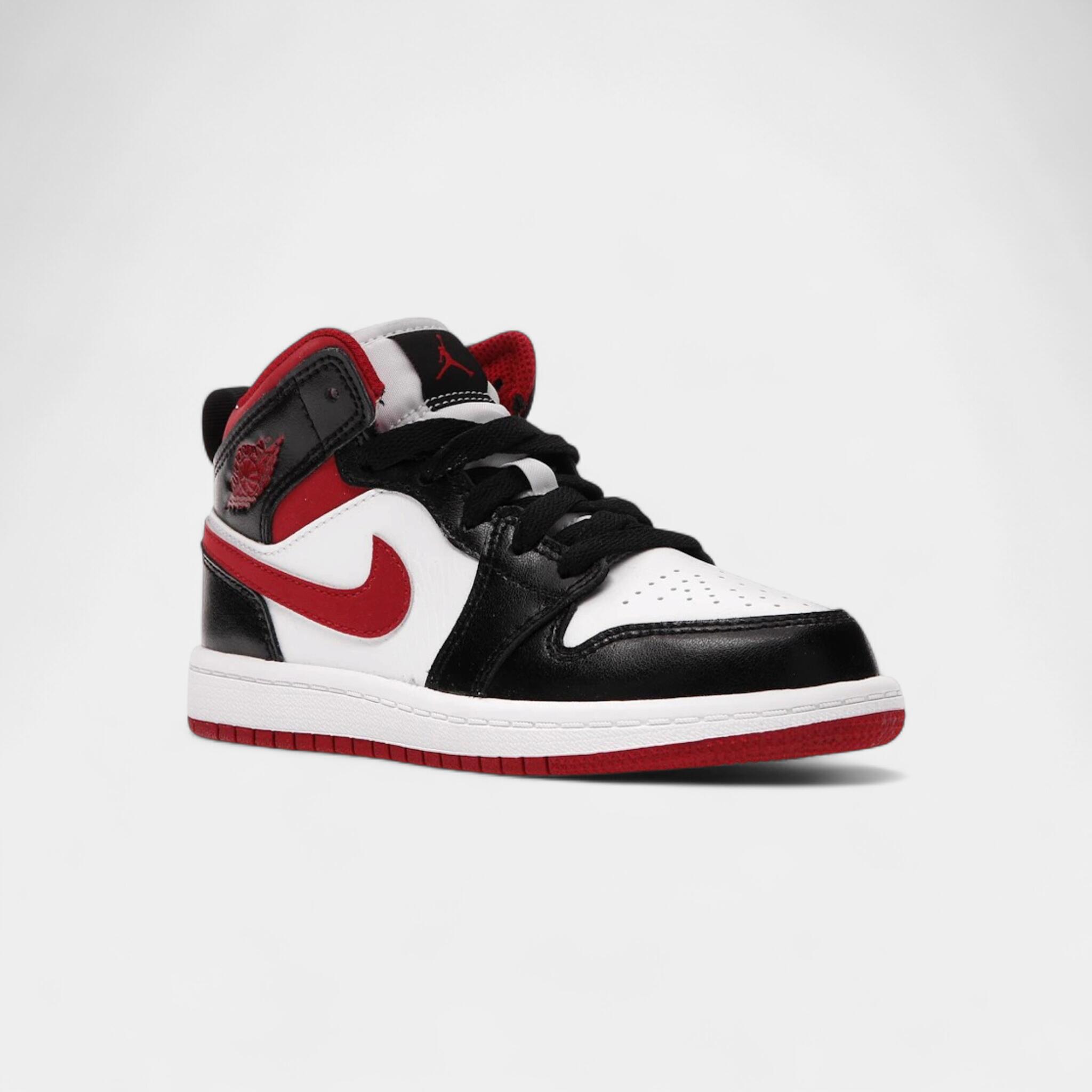 Jordan 1 Mid Gym Red Black White (PS) 2/4