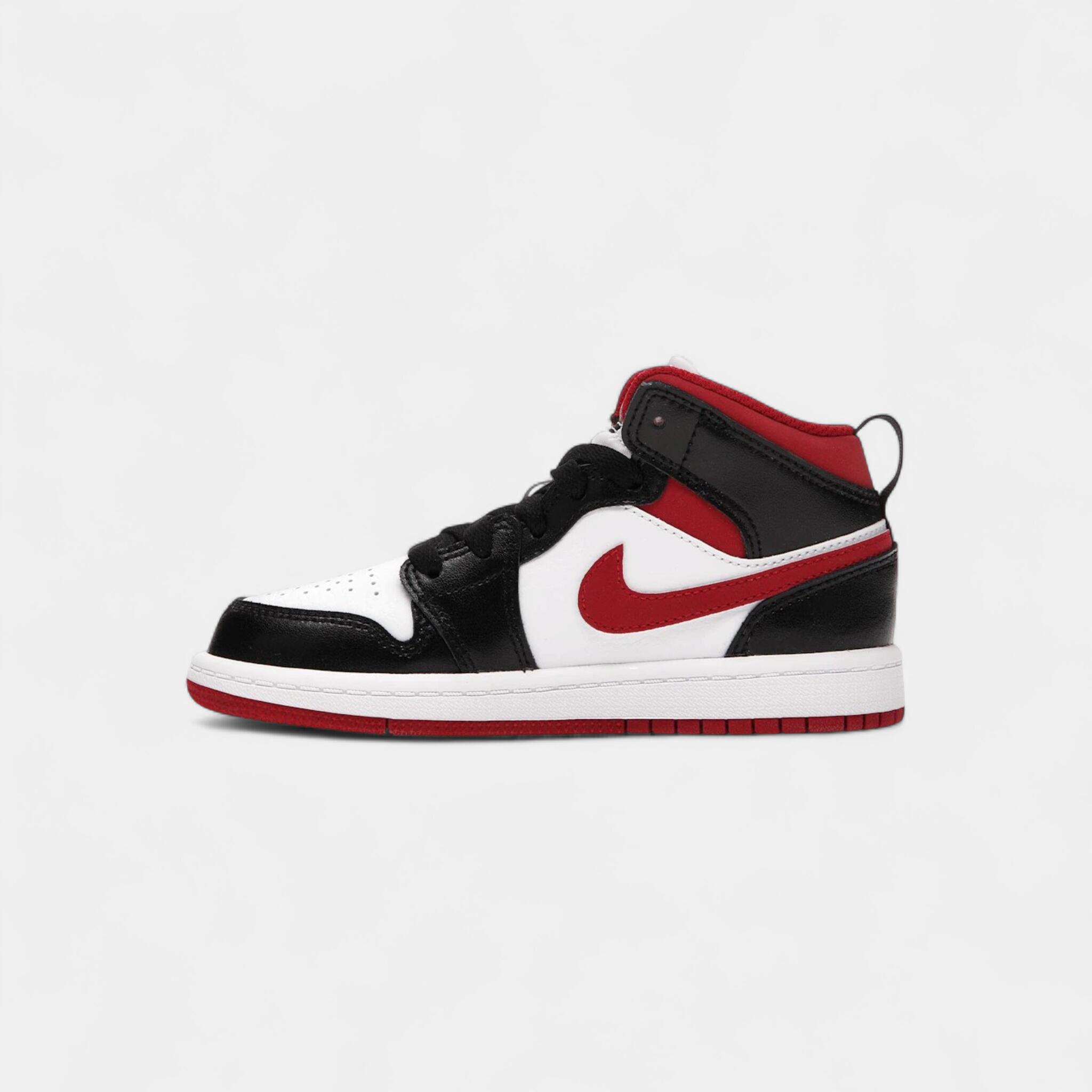 Jordan 1 Mid Gym Red Black White (PS) 4/4