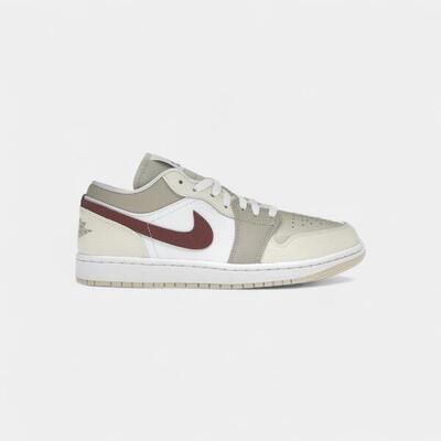 Jordan 1 low se desert khaki red sepia (women's)