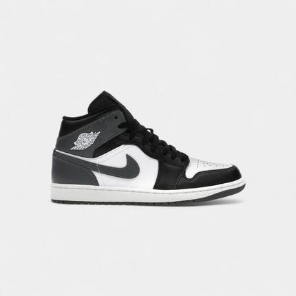 Jordan 1 Mid Black White Iron Grey