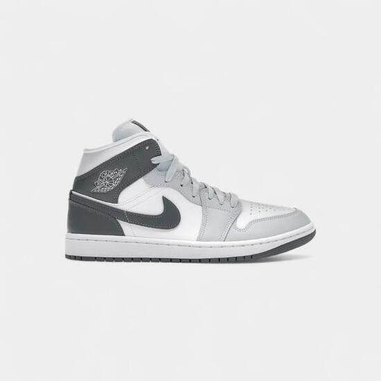 Jordan 1 Mid White Smoke Grey (Women's)