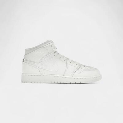 Jordan 1 Mid Triple White (2023) (GS)