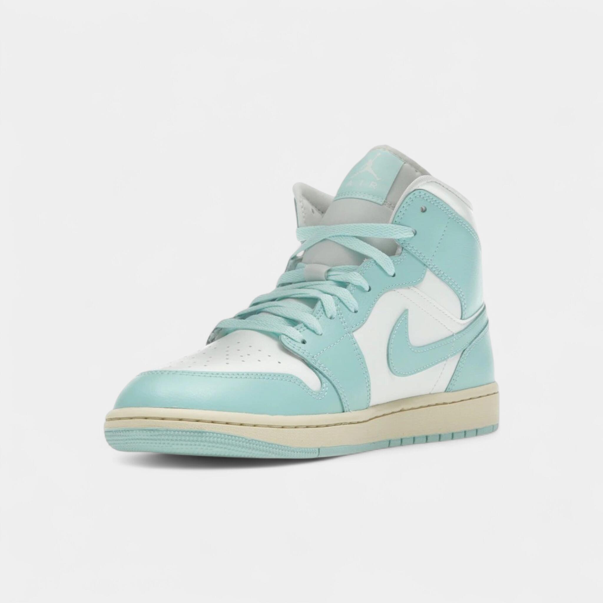 Jordan 1 Mid Light Dew (Women's) 3/4