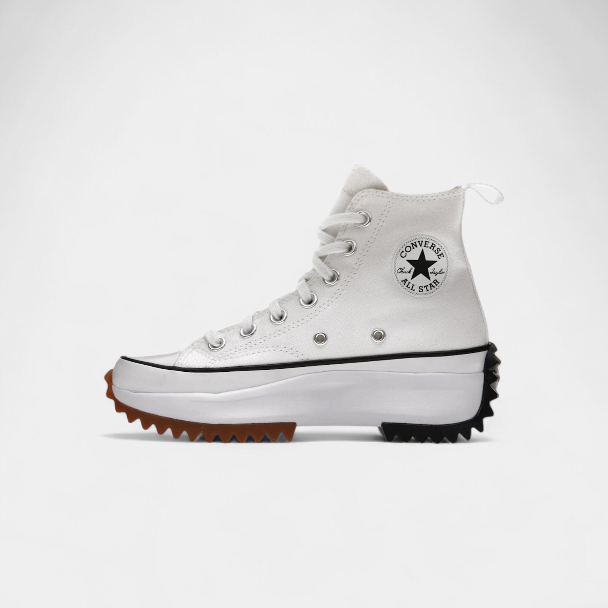 Converse Run Star Hike Hi White Black Gum 4/5