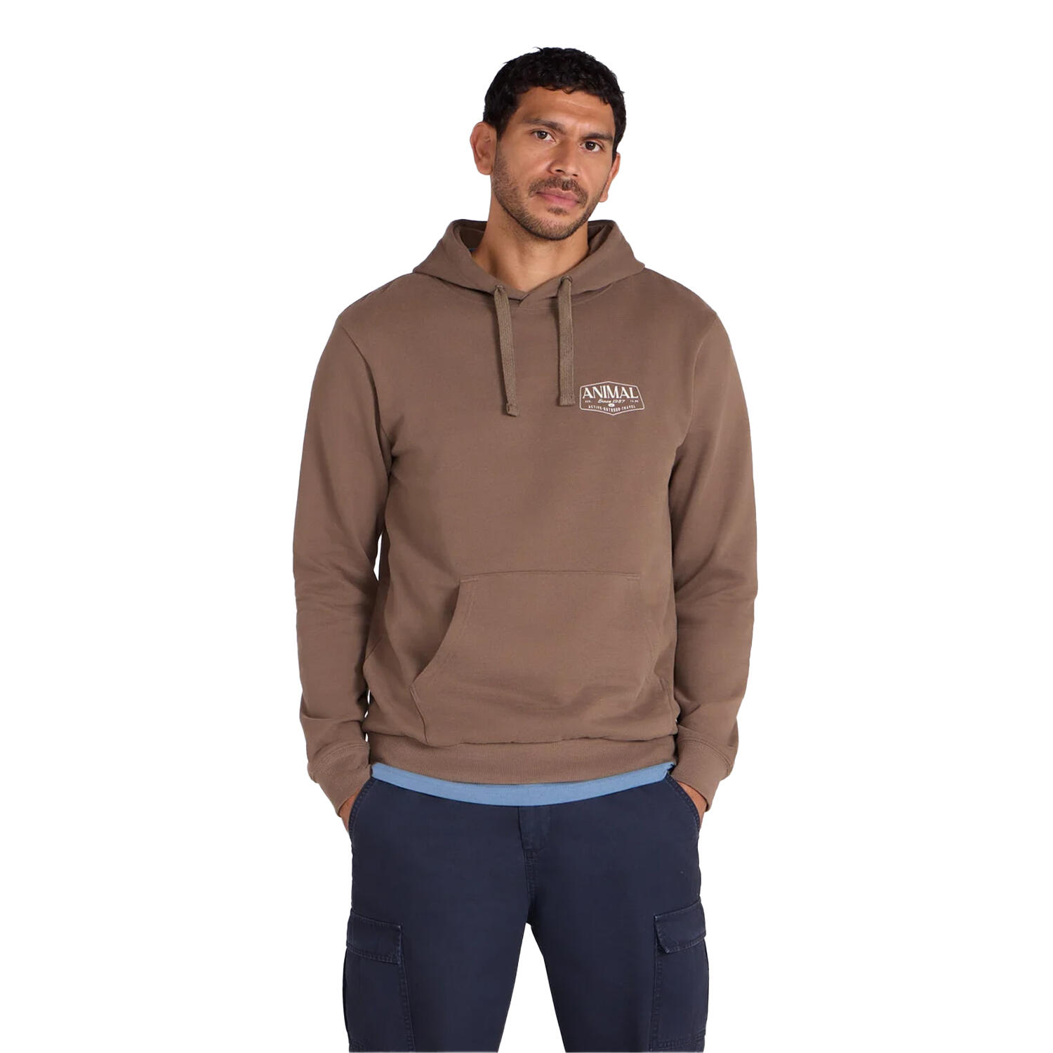 Animal Mens River Logo Hoodie
