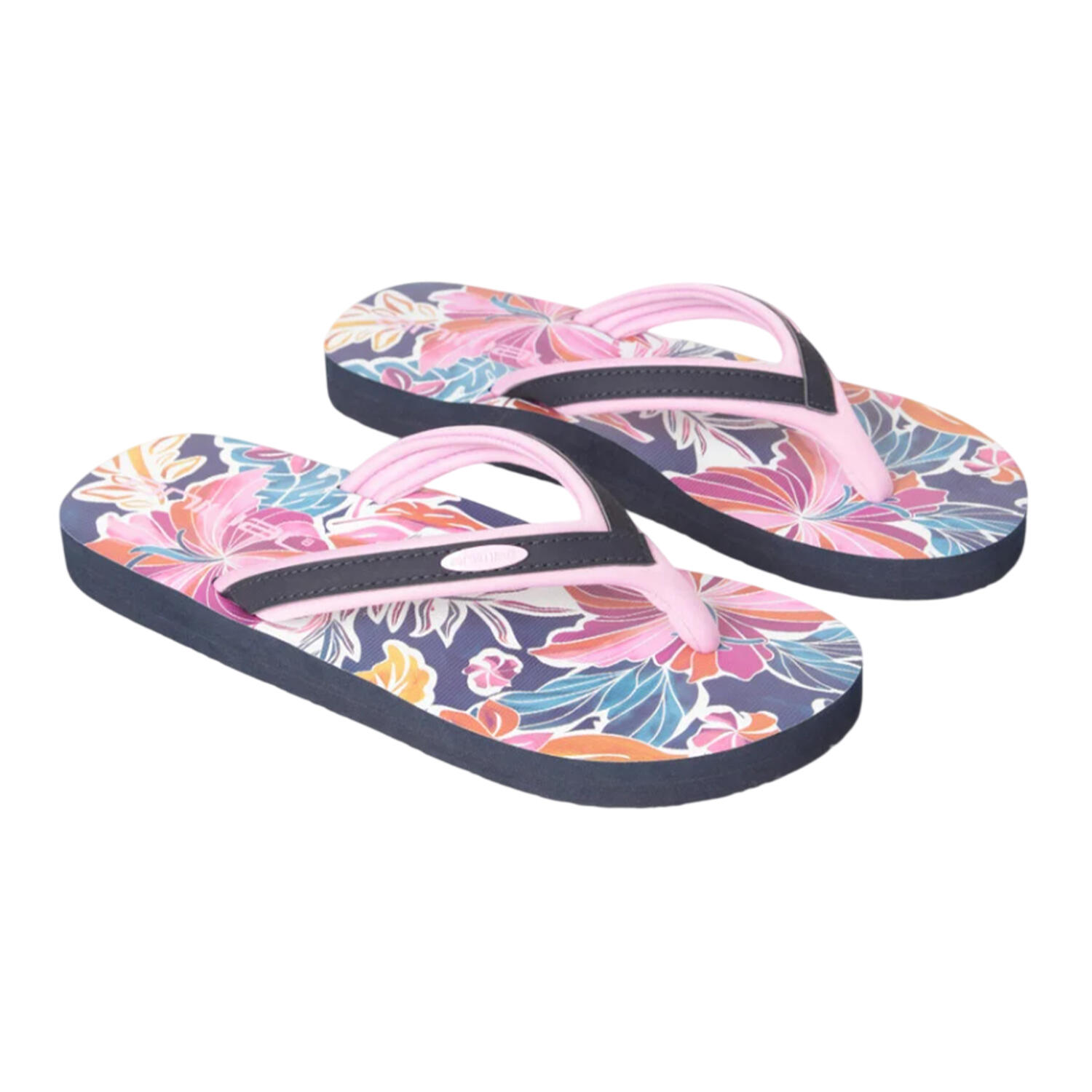 Animal Womens/Ladies Swish Flowers Flip Flops