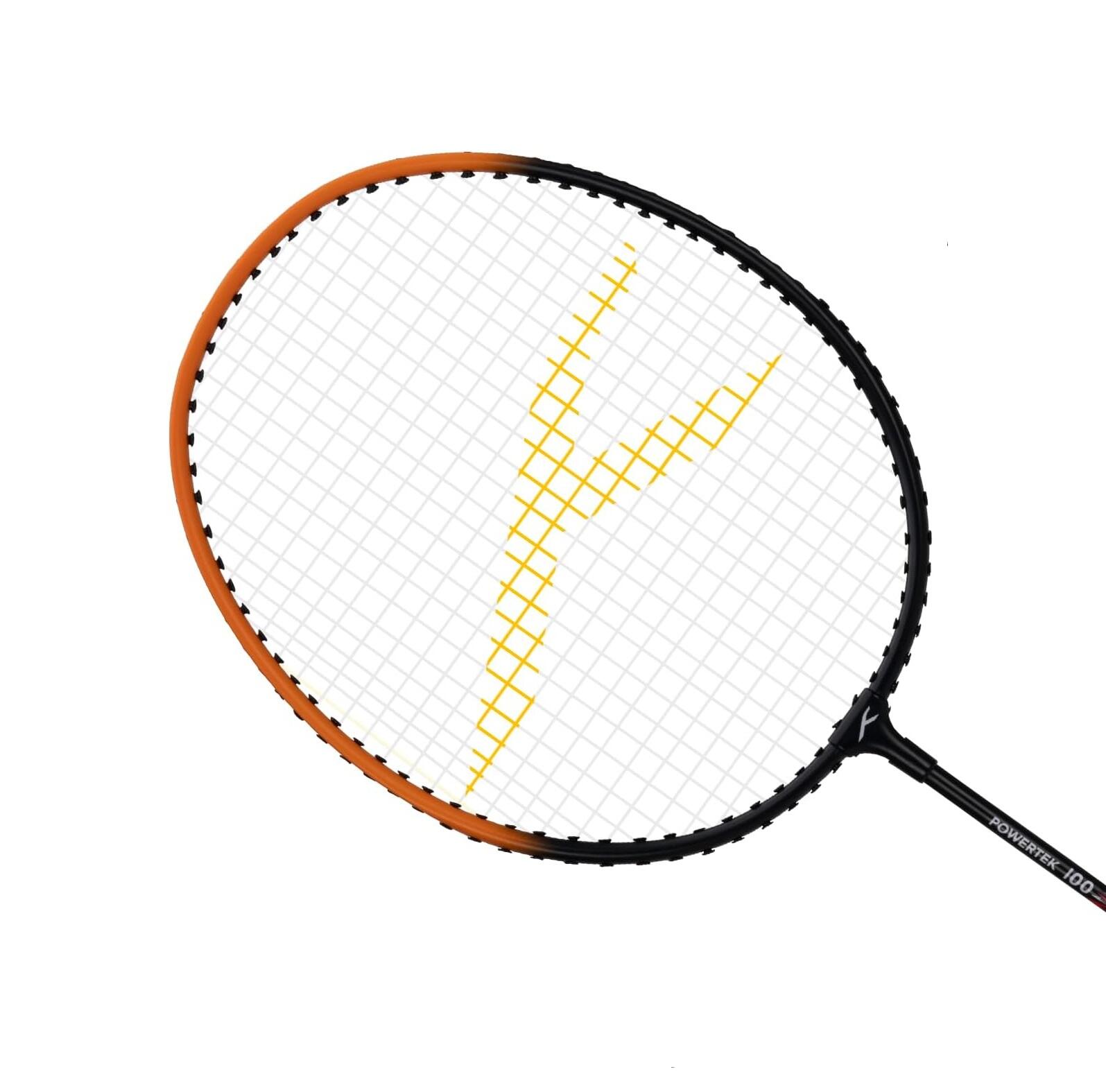Badminton-Set mit 2 Schlägern 2 Griffe und Hülle – Powertek 100 für Anfänger 2/7