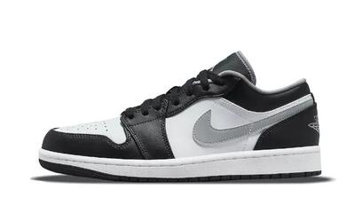 Air Jordan 1 Low (GS) Sneaker Unisex - Nero/Bianco
