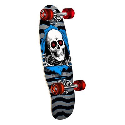 Powell peralta cruiser - micro ripper • silver / blue • 59mm x 80a wheels