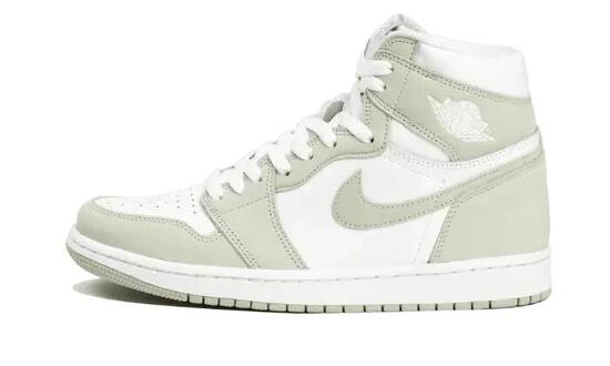 Scarpe - donna - montante pelle - Jordan 1 - Bianco/Seafoam