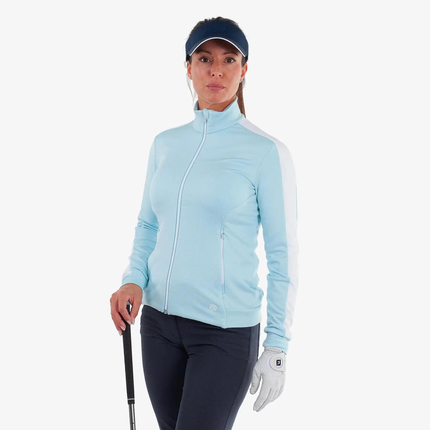 Sweatshirt zippé femme Galvin Green Dixie 3/5