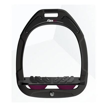 Ultra Grip Steigbügel Schwarz/Schwarz/Lila Flex-On Green Composite