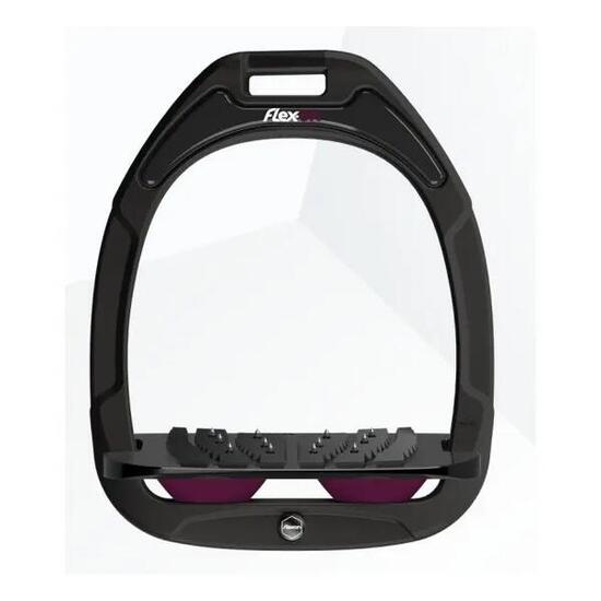 Ultra Grip Steigbügel Schwarz/Schwarz/Lila Flex-On Green Composite