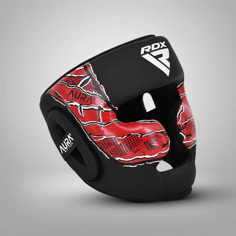 Casque de Boxe RDX Aura F17 Noir/Rouge - Taille M 2/7