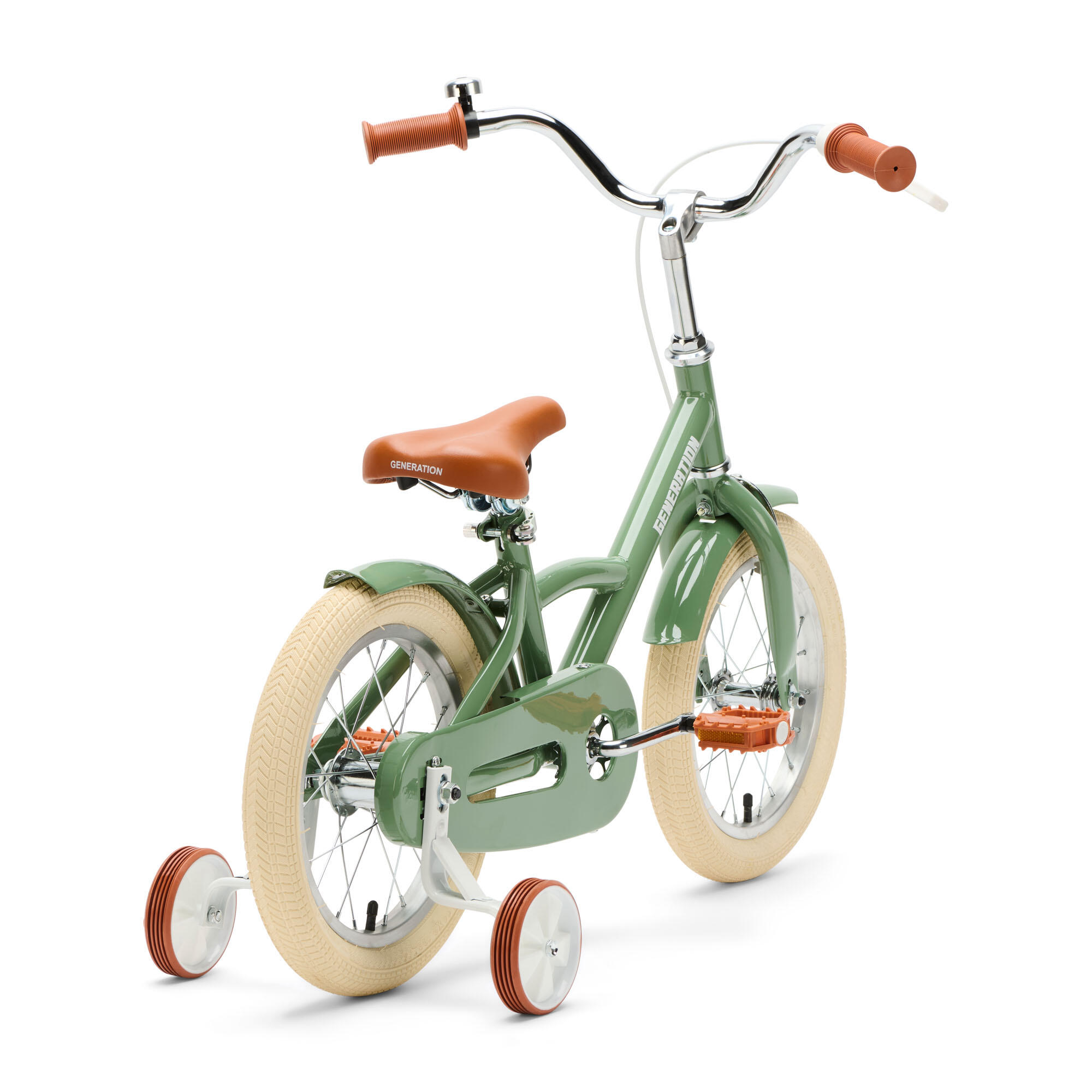 Tricycle 14 Pouces Enfant 5-6 Ans – Cadre Acier, 1 Vitesse, Panier, Guidon Réglable – Vert Clair, 110 Kg Max