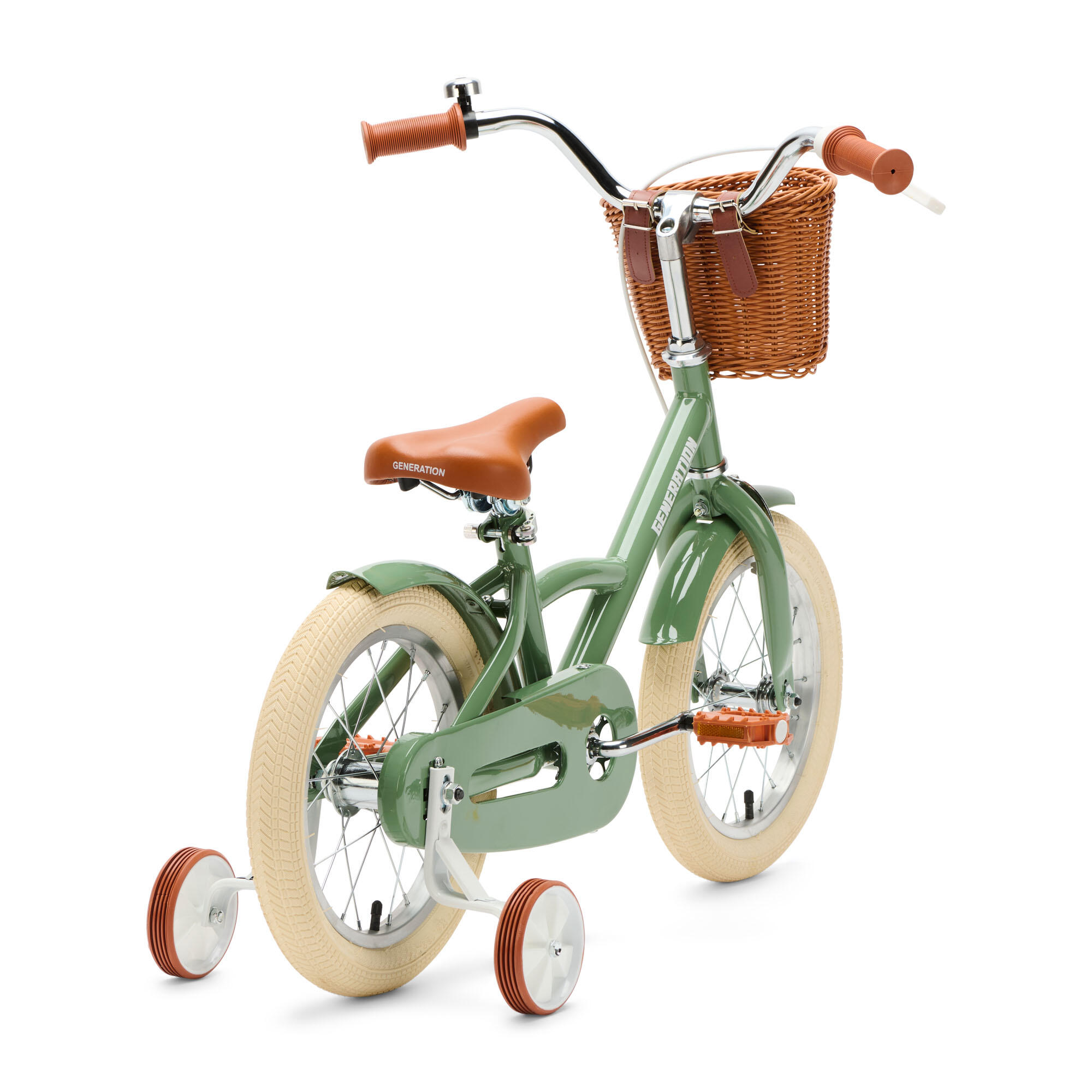Generation Classic 14 pulgadas Verde oliva – Bicicleta infantil 3/4