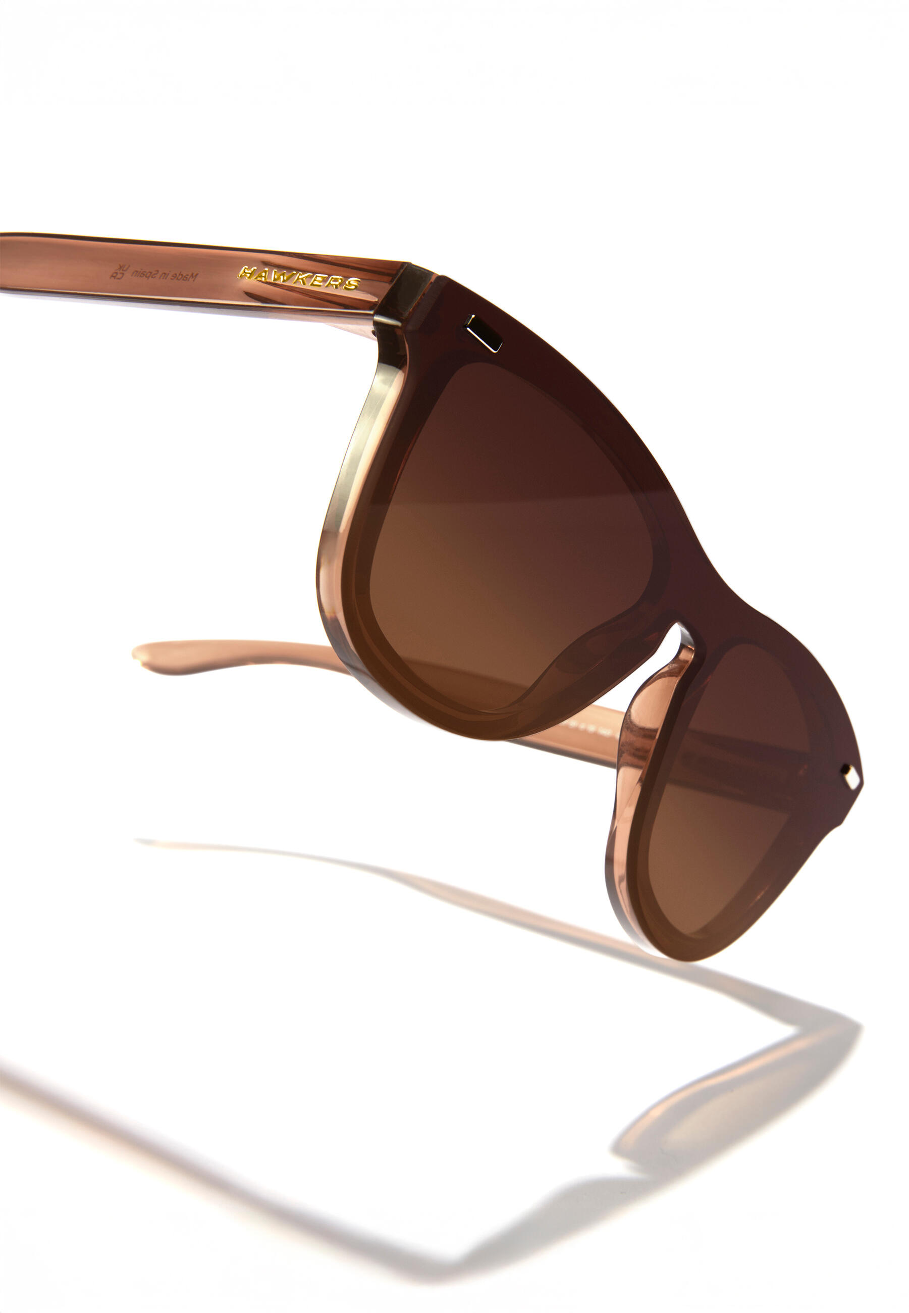 HAWKERS - Lunettes Soleil pour Homme et Femme ONE VENM RAW - BROWN PEANUT BUTTER 5/6