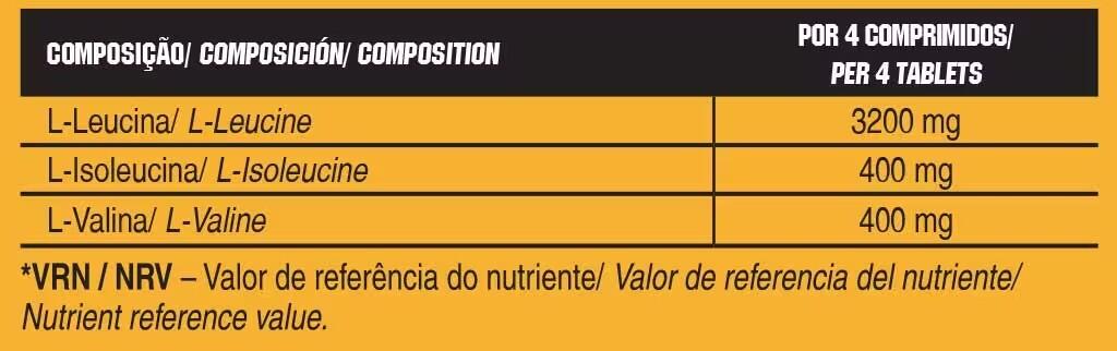 AMINOÁCIDOS ESSENCIAIS BCAA´S - 180 TABS 3/3