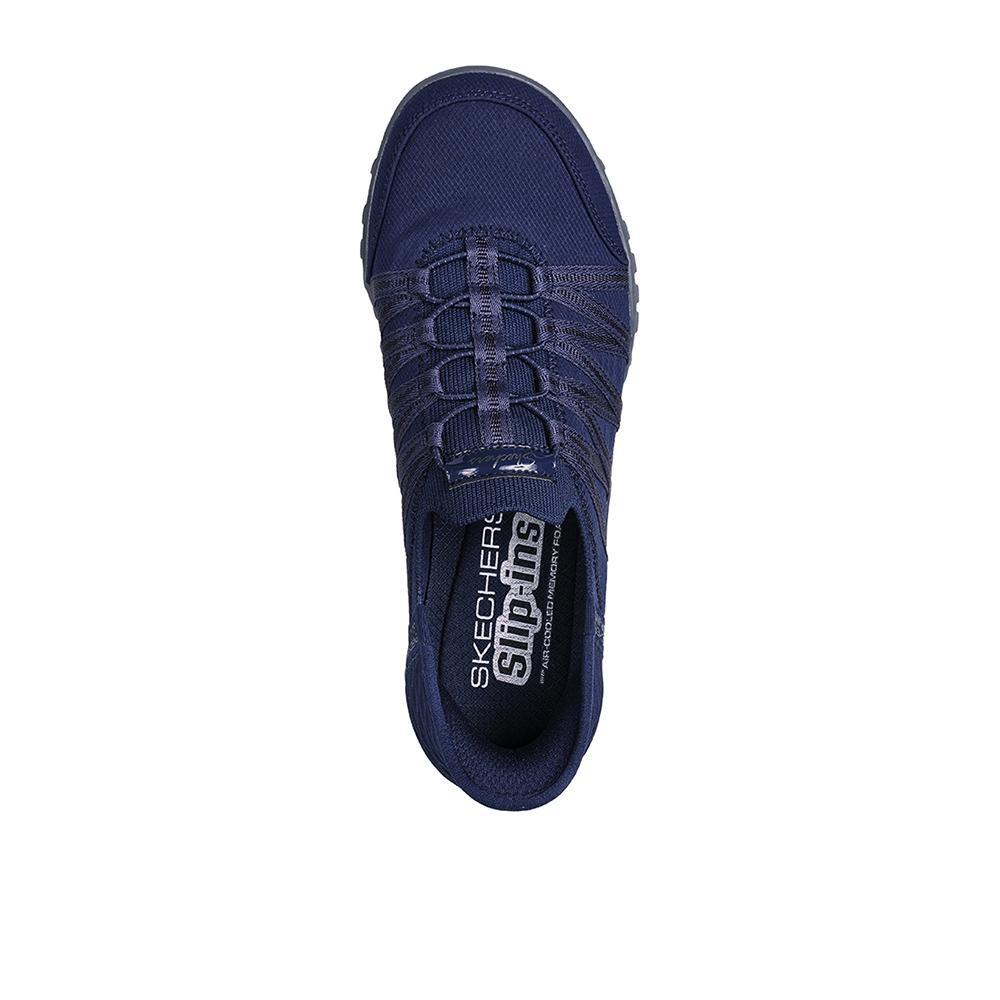 Zapatillas Skechers Mujer Breathe-Easy Azul 3/4