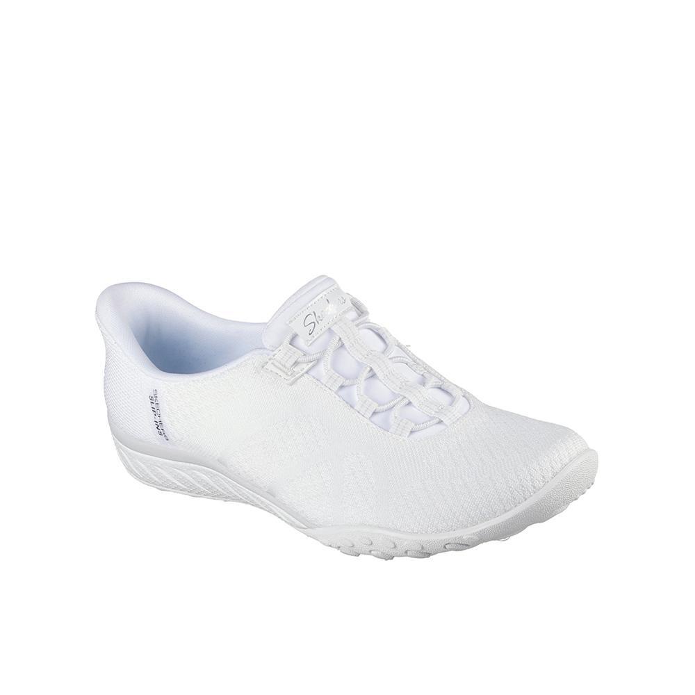 Tênis Skechers Women's Breathe-Easy Knitty Waves Brancos 2/4