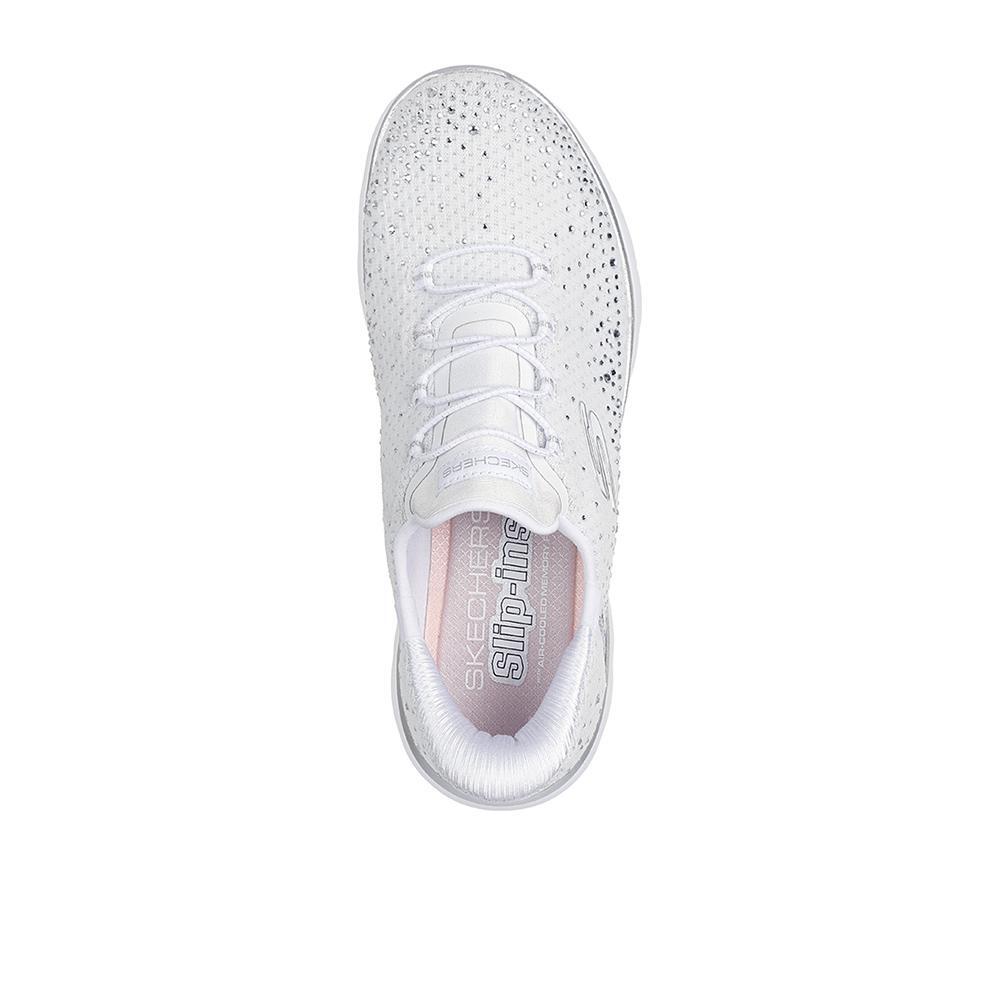 Tênis Brancos Skechers Women's Summits Brilliant Shine 3/4