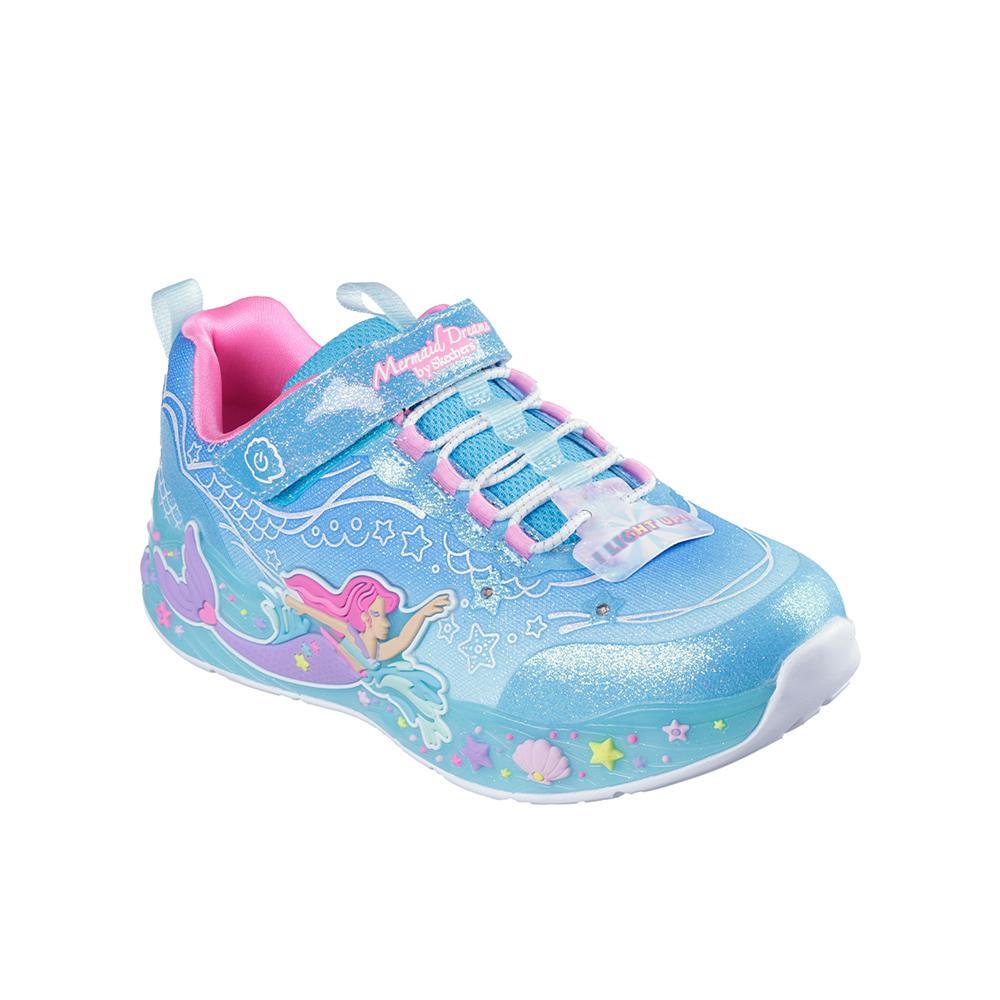A Sereia da Garota Skechers Sonha Tênis Azuis 2/5
