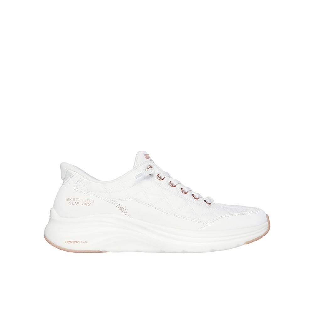 Baskets FEMME Skechers Sli-ins Contour Foam Cozy Fit Golden Hou BLANC 1/6