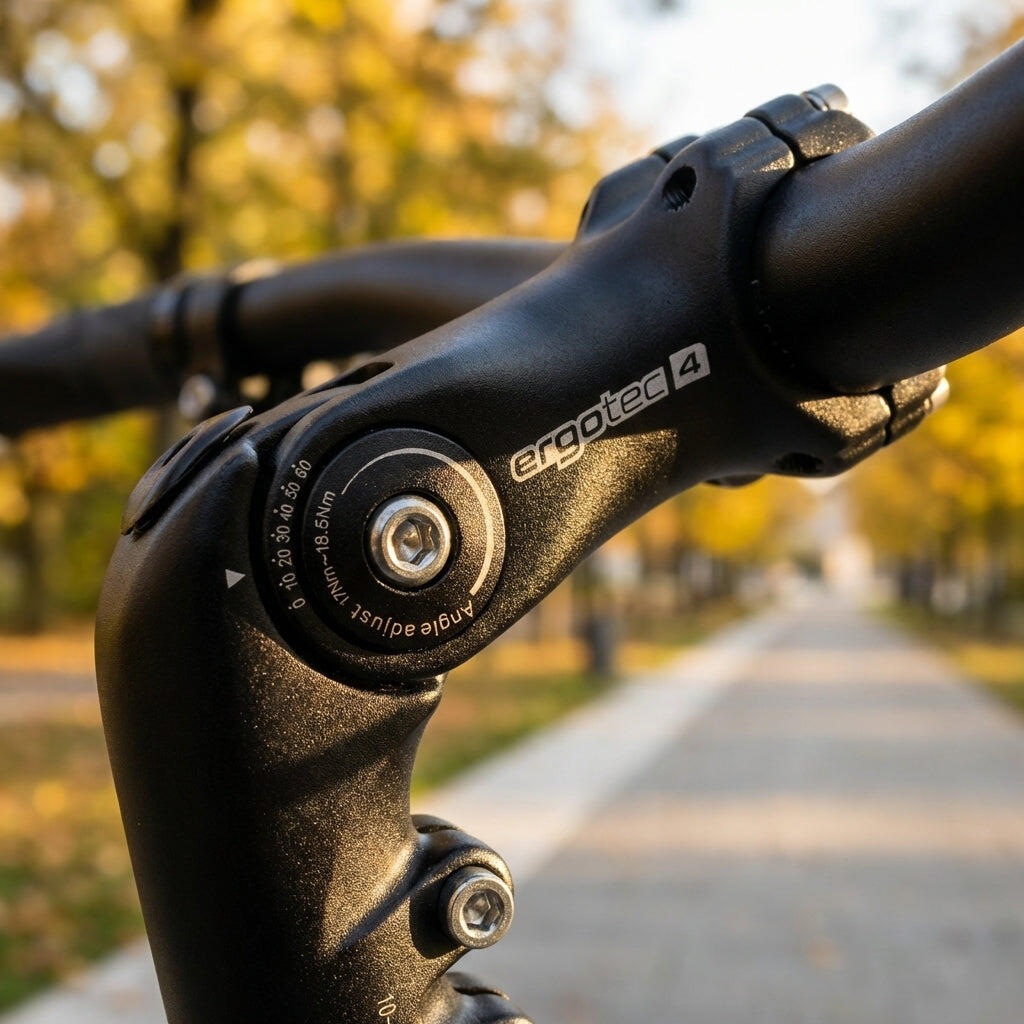 Potence Ajustable ERGOTEC OCTOPUS 2 0/60° 31.8mm Noir 2/2